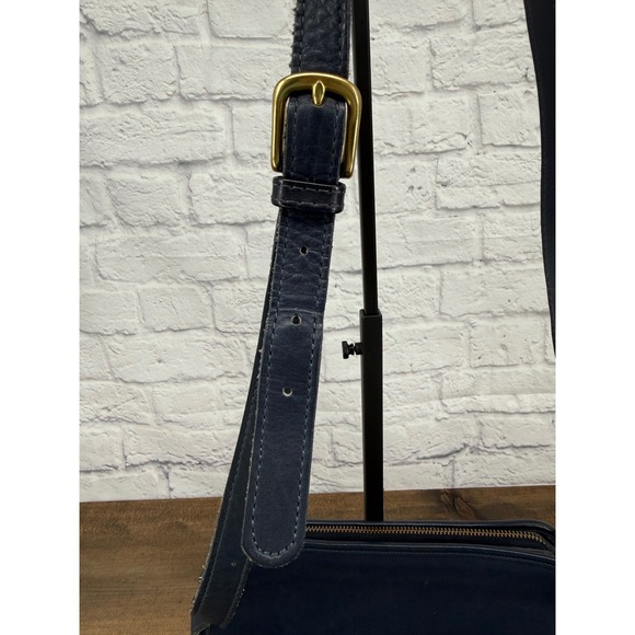 Vintage Coach Navy Blue Legacy Leather Crossbody Bag Timeless Classic Minimalist - Picture 5 of 16